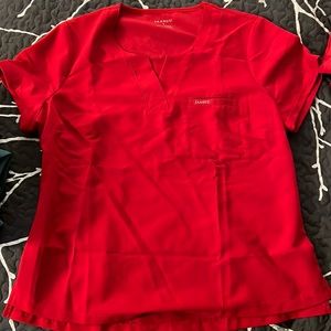 Jaanuu Women's 1-Pocket Tuck-In Scrub Top - Large